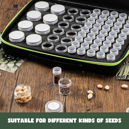 ProCase 65 Slots Seed Storage Organizer Sorter Box, Sturdy Seed Bank Saving Kit - Image 3