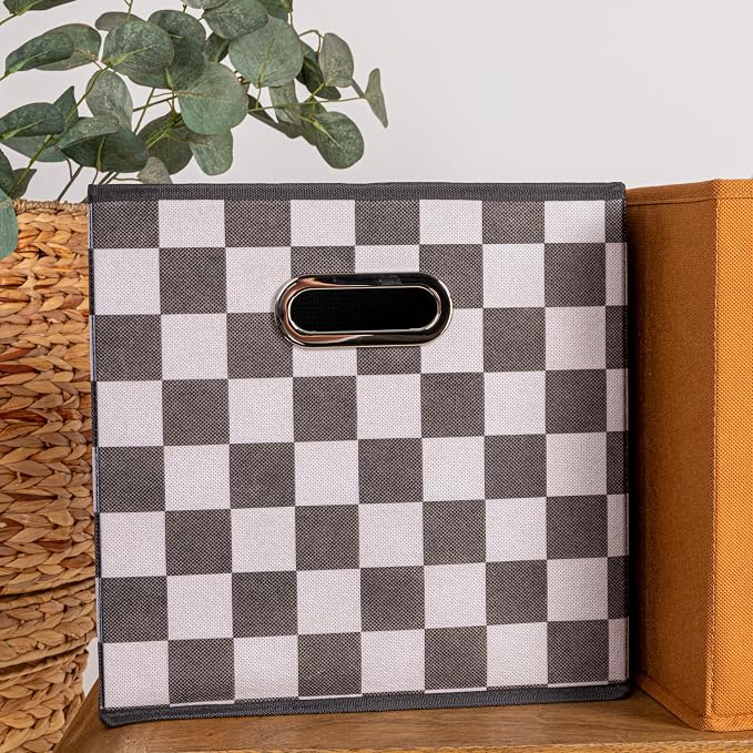 Household Essentials Foldable Fabric Storage Cubes 6-Pack – 11x11x11 Stackable - Image 6