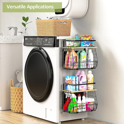 Magnetic Shelf for Fridge with Lid: 2 Pack Fruit Potato and Onion Storage Bin - Image 7