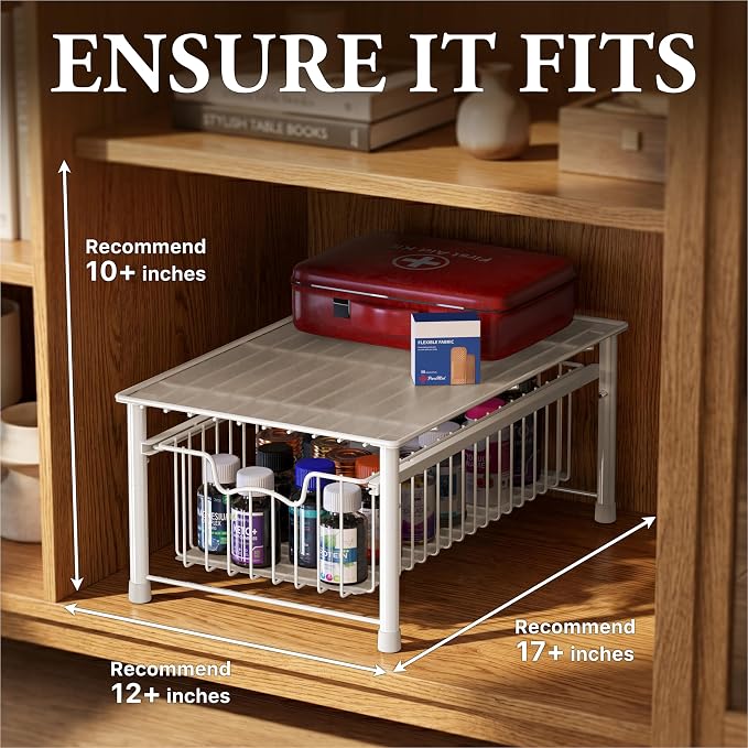 Simple Houseware Stackable Basket Drawer - Image 3