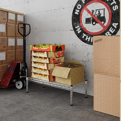 14" Deep x 30" Wide x 8" Height 1-Tier Wire Shelving Kit | NSF Commercial - Image 7