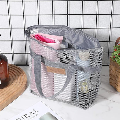 KALIONE Mesh Shower Caddy Bag, Portable Gym Shower Bag, Quick Dry Hanging - Image 7