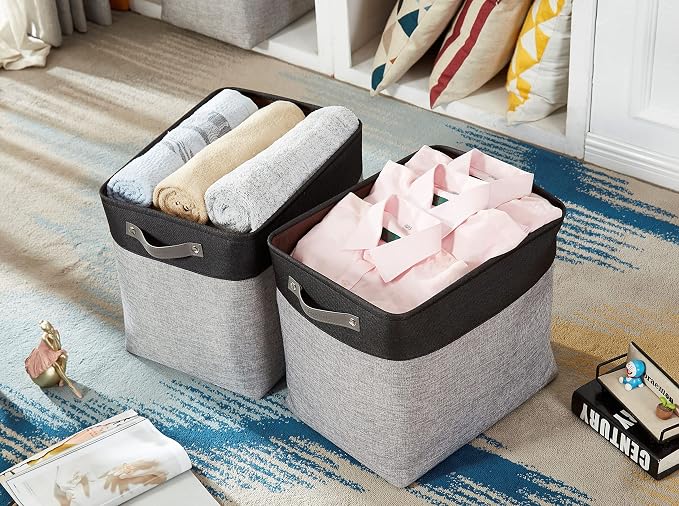 DECOMOMO Extra Large Storage Baskets, 54.5L Fabric Storage Bins - Image 2