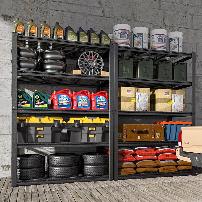 BlueWish Heavy Duty Adjustable Shelves, 24’’x48’’x72’’ Tool Utility Shelves - Image 2