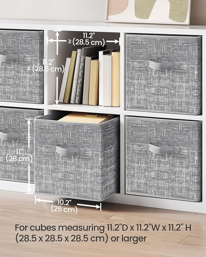 SONGMICS Storage Cubes, 11-Inch Non-Woven Fabric Bins - Image 3