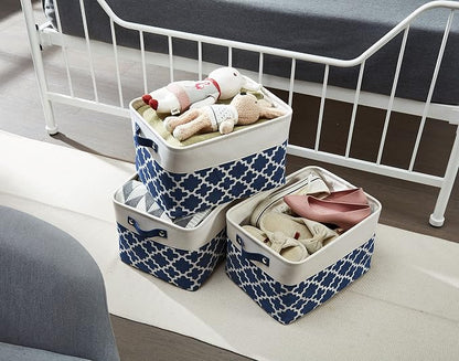 DECOMOMO Blue Storage Bins Fabric Storage Baskets - Image 8