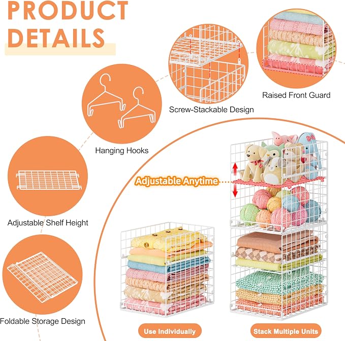 8-Tier Extended Depth Hanging Closet Organizers and Storage - Image 4