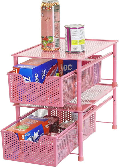 Simple Houseware Stackable Cabinet Basket Drawer Organizer - Image 5