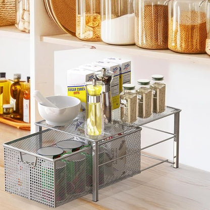 Deco Brothers Stackable Pull Out Cabinet Sliding Basket - Image 4