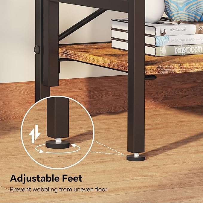 Folding Bookshelf, 5 Tier Bookcase Foldable Shelf - Image 6