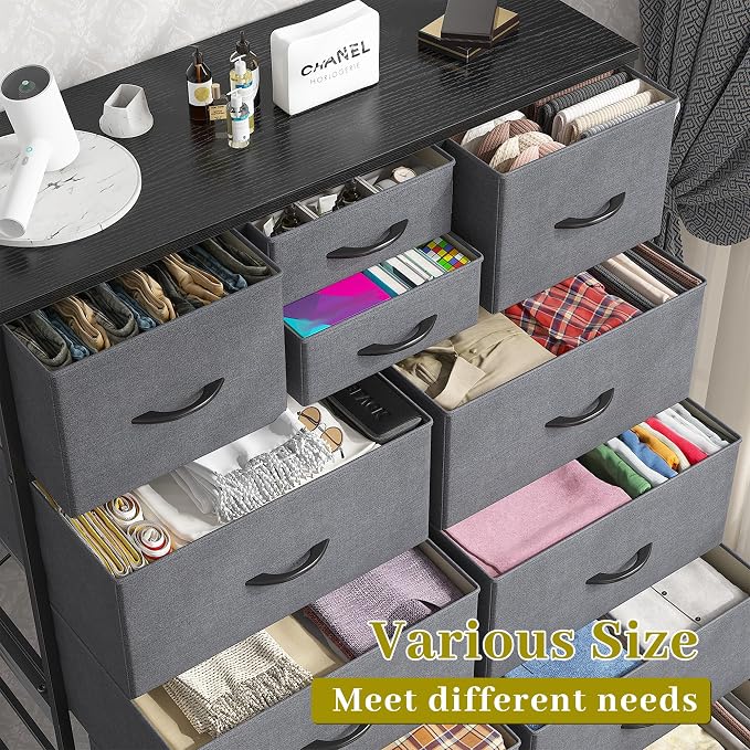 EnHomee 52.2" H Tall Dresser for Bedroom, Vertical Storage Tower, Anti-Tip | - Image 6