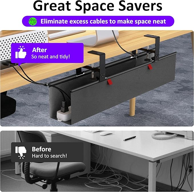 Under Desk Cable Management Tray - Image 6