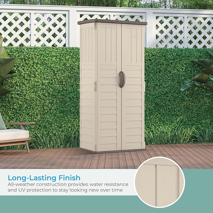 Suncast Vertical Outdoor Storage Shed - Image 6