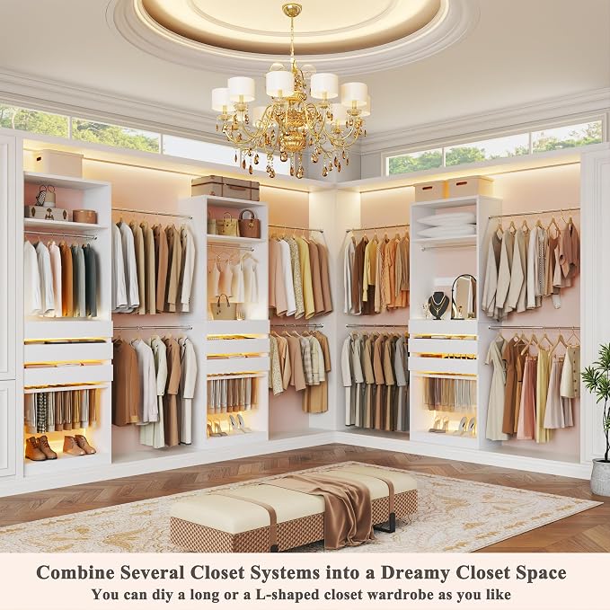 Closet System, 4-8FT Closet Organizer - Image 4