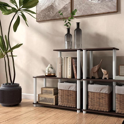 Homes: Inside + Out Apexa Modern 3-Cube Ladder Shelving Units, Collectibles - Image 14