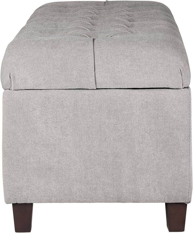Homepop Home Decor | Tufted Ainsley Button Storage Ottoman Bench - Image 11