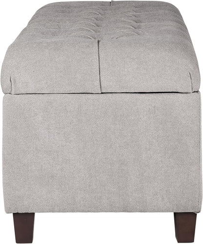 Homepop Home Decor | Tufted Ainsley Button Storage Ottoman Bench - Image 11