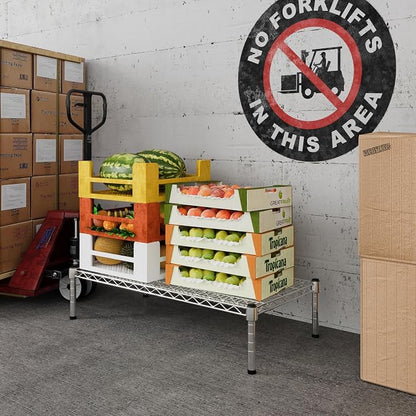 18" Deep x 36" Wide x 8" Height 1-Tier Wire Shelving Kit | NSF Commercial - Image 5