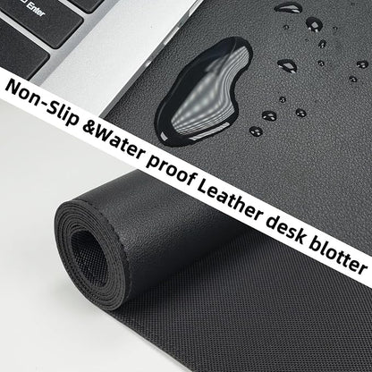 Non-Slip Desk Pad, Waterproof PU Leather Protector, Easy Clean Laptop Mat - Image 3