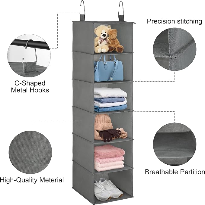 Libeder 6-Shelf Hanging Organizer - Image 4
