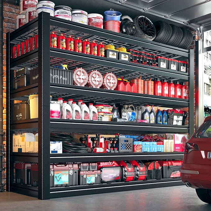 59.8" W Metal Shelving 6 Tier Garage Shelving 3750LBS Storage Shelves - Image 4