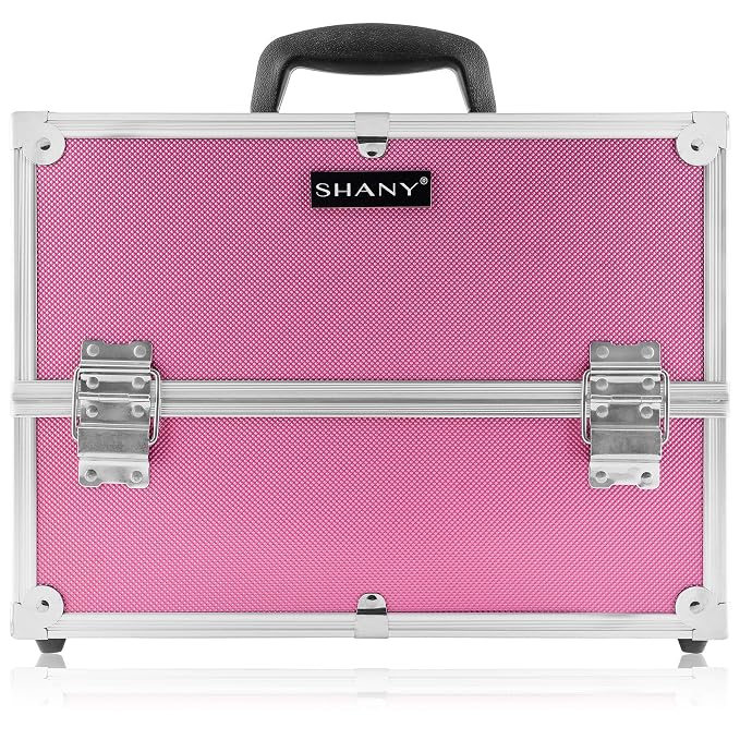 SHANY Essential Pro Makeup Train Case Cosmetic Box Portable Makeup Case - Image 2