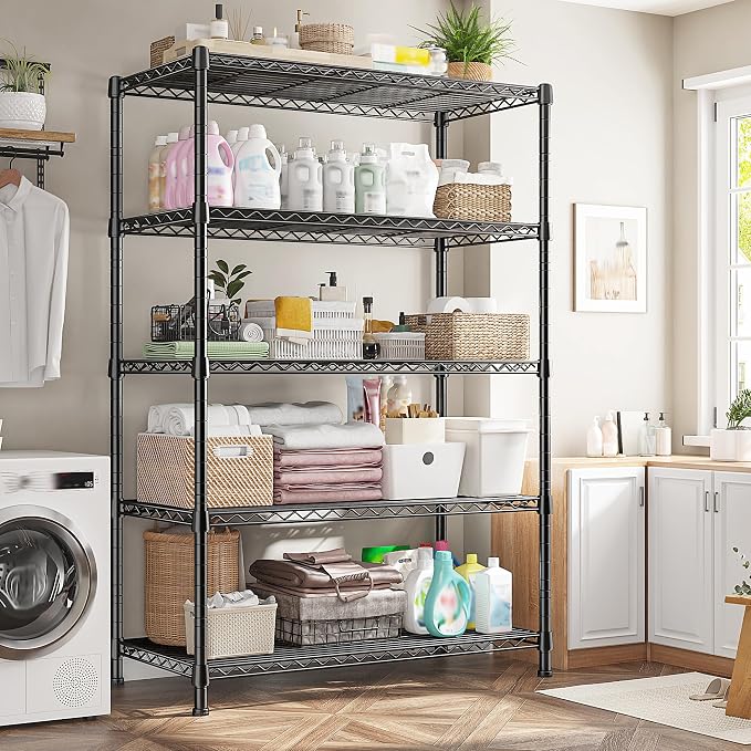 REIBII Storage Shelves 71" H Tall Wire Shelving Unit Sturdy Metal Shelves - Image 9