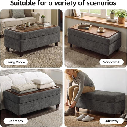 GENTEACO 45" Storage Ottoman Bench - Image 5