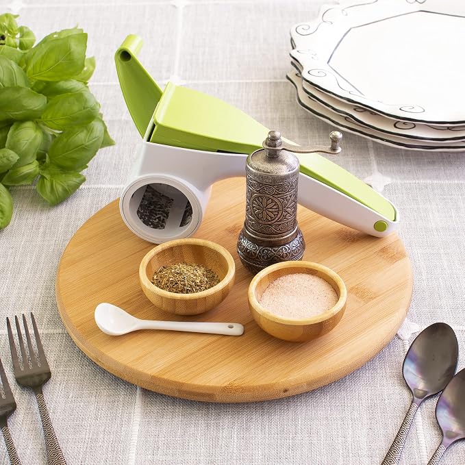 TB Home Lazy Susan Organizer for Cabinet, Pantry or Tabletop – 10" Bamboo - Image 3