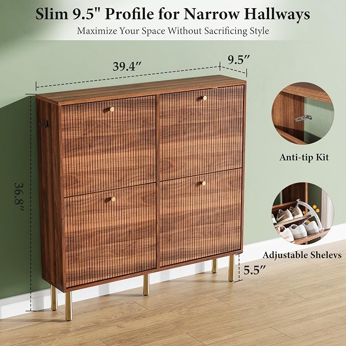 Nicetree Shoe Storage Cabinet for Entryway - Image 2