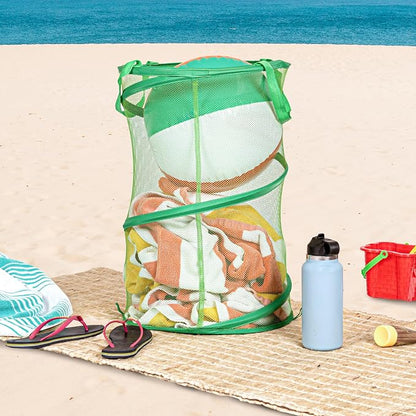 Household Essentials Pop-Up Mesh Laundry Hamper - Image 3