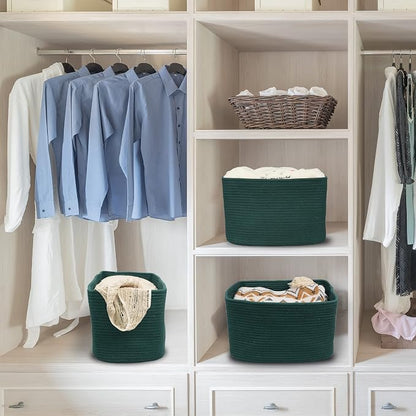 Cotton Rope storage Basket Bins15X10X9.3“ Basket - Image 6