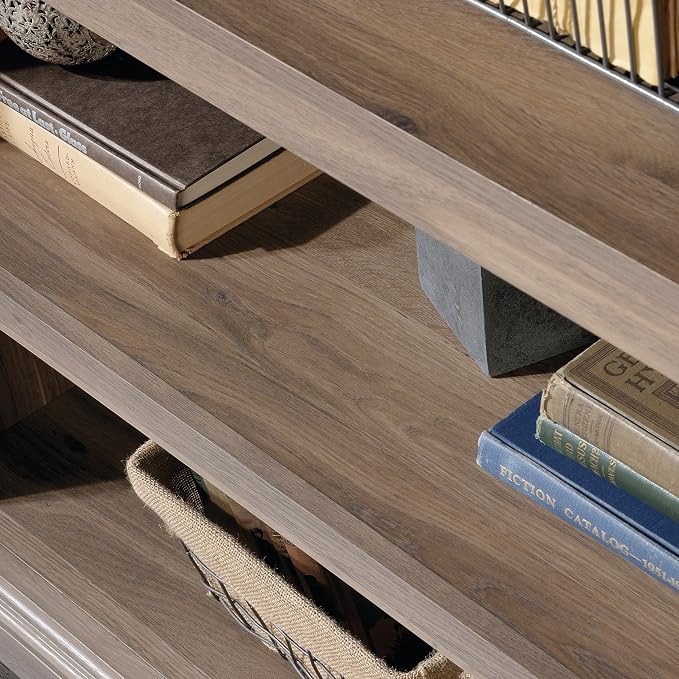 Sauder 5 Tier Book Shelf Wooden Bookcase Multipurpose Bookshelf - Image 8