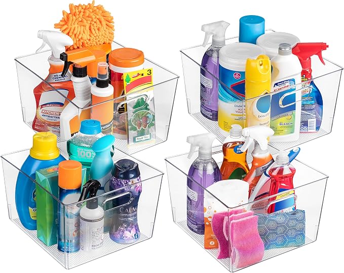 ClearSpace Clear Plastic Storage Bins – XL 8 Pack Perfect Kitchen or Pantry - Image 3