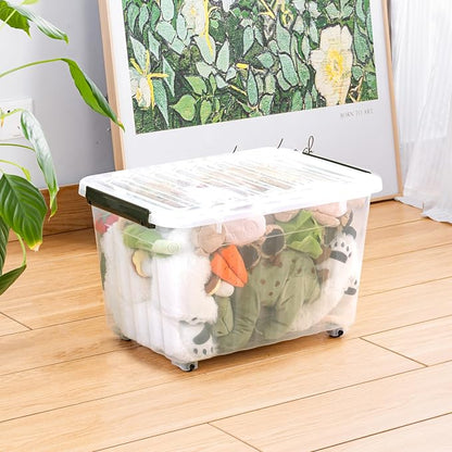 Cetomo 40Qt*3 Plastic Storage Bins, Storage Box, 3 Pack, Organizing Container - Image 8