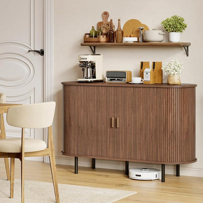 Buffet Sideboard Cabinet with Storage, Modern Accent Coffee Bar Console Table - Image 7