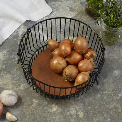 Gourmet Basics by Mikasa Ashford Centerpiece Wire Basket - Image 4