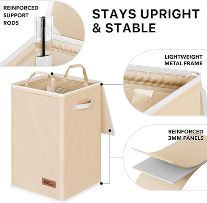 Simple Houseware Foldable Laundry Hamper Basket - Image 3