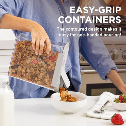 Bentgo Pantry - 6-Piece Airtight Cereal Containers, Easy Push & Pour Lid - Image 4