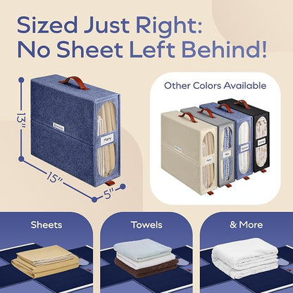 8x Bed Sheet Organizer Storage Boxes - Image 4