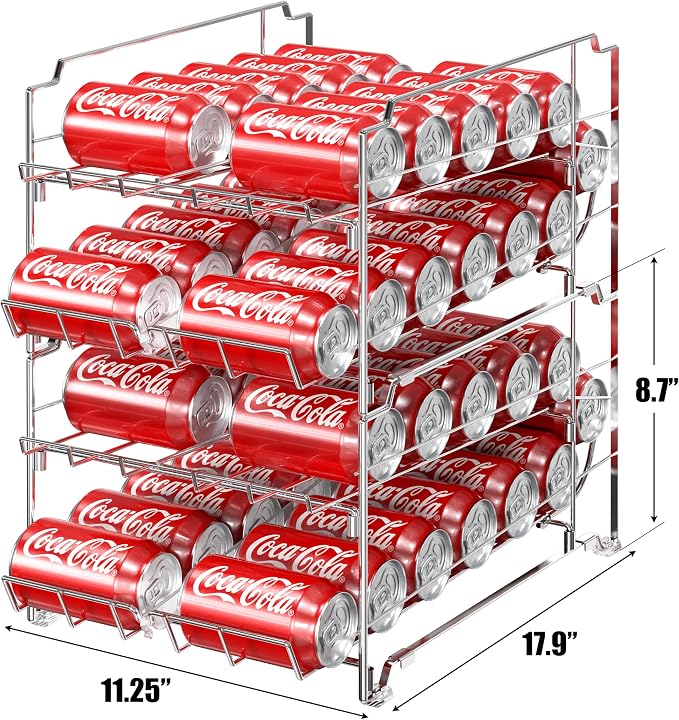 Simple Houseware Dual Row Front Loading Can Dispenser - Image 3