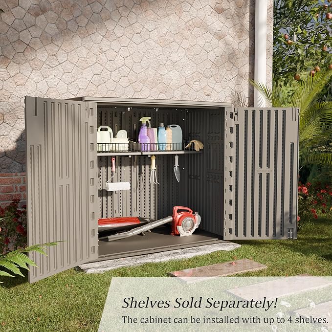 HOMSPARK 37 Cu.Ft Outdoor Storage Shed Weather Resistant - Image 5