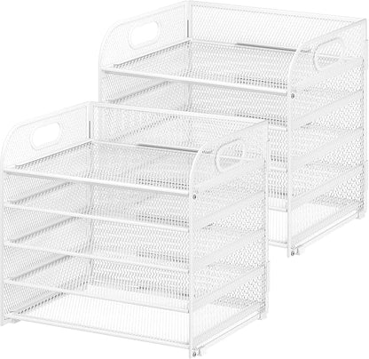 Cawukege 2 Pack 5 Tier Paper Organizer, Letter Tray - Image 9