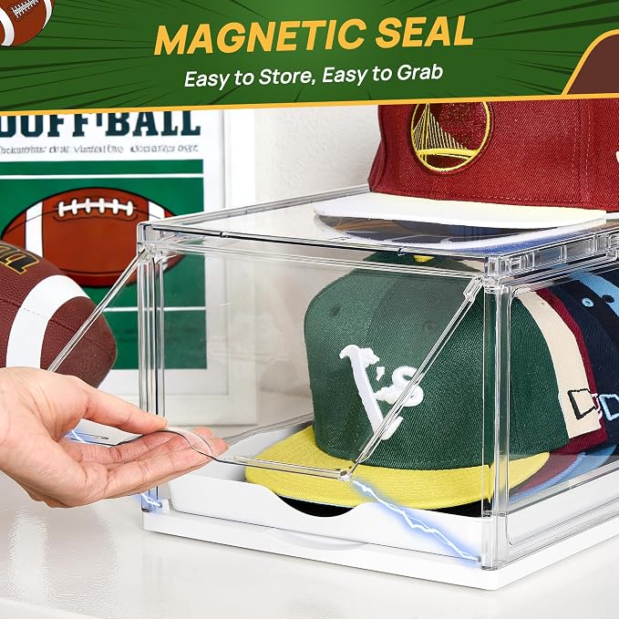 Vtopmart 2 Pack Clear Hat Organizer Drawer - Image 4