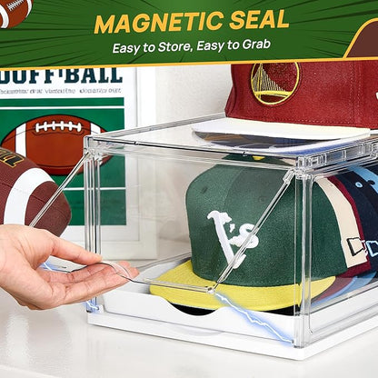 Vtopmart 6 Pack Hat Organizer for Baseball Caps, Large Cap Storage - Image 4