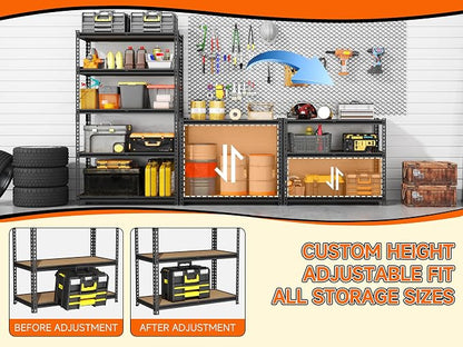 71.9''H Garage Shelving 3000lbs Garage Storage Shelves, Adjustable Heavy Duty - Image 4