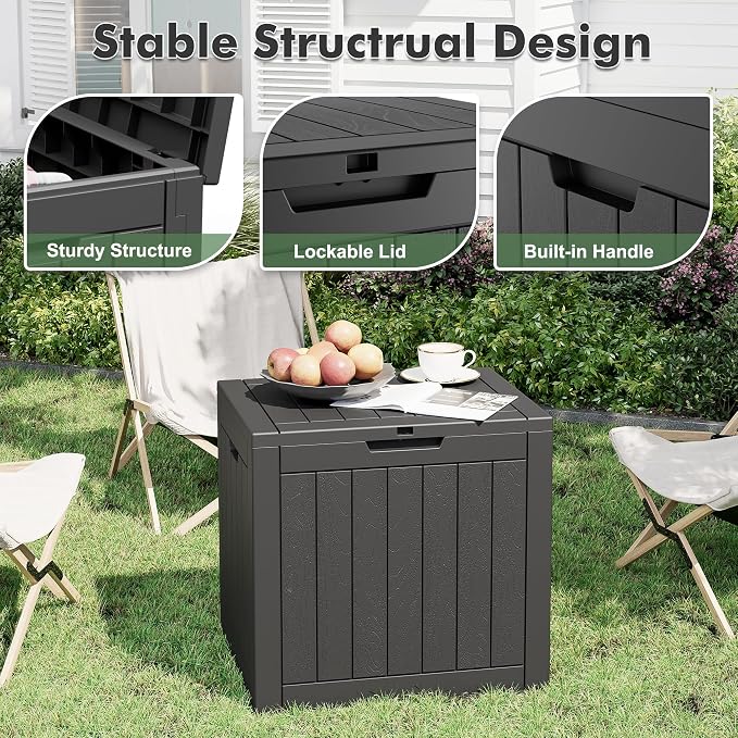 Outdoor Storage Deck Box Waterproof, Garden Tool, Backyard Cushion, Poolside - Image 4