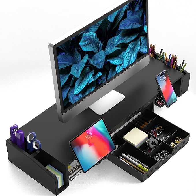 Simple Houseware Desk Dual Monitor Stand Riser - Image 2