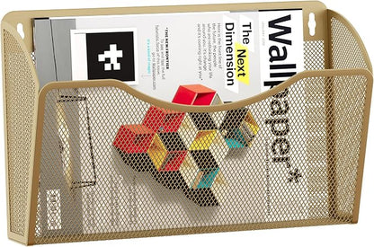 EasyPAG Wall File Organizer, Metal Mesh Hanging File Folder Holder by EasyPAG