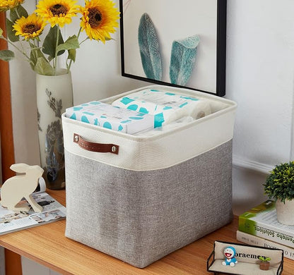 DECOMOMO Storage Baskets | Large Storage Bins 54.5L Fabric Baskets - Image 2